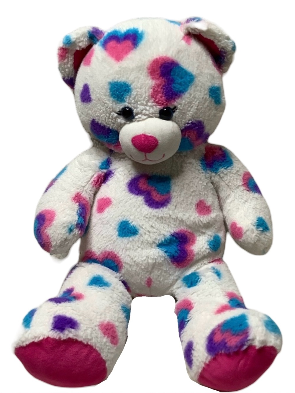 Build A Bear Workshop Hearts A Plenty Bear Stuffed Animal Plush 18in